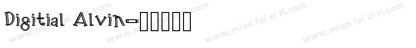 Digitial Alvin字体转换
